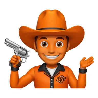 Oklahoma state pistol pete sticker