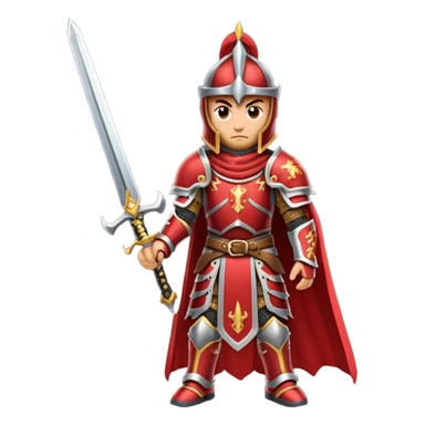 War King – crimson armor + sword sticker