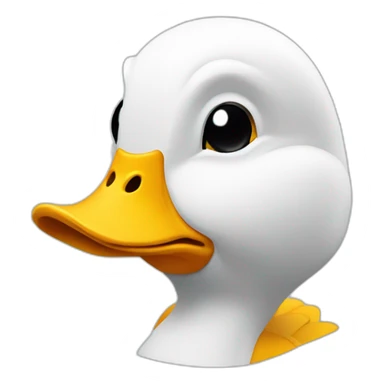 Un canard qui est studieux sticker