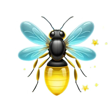 Fireflies scenery sticker