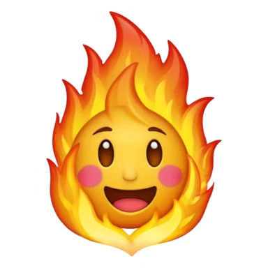 emoji qui pleure des flamme sticker