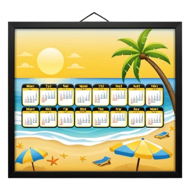 calendario playero con los todos dias y el mes de marzo donde esten señalados los dias 21 22 y 23 sticker