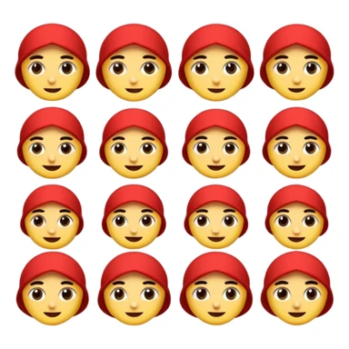 şaşırmış bir yüz, elini ağzına götürmüş, Turkish emoji style sticker