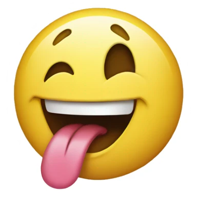 smiley with tongue  sticker
