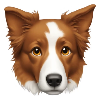 Short hair orange border collie sticker