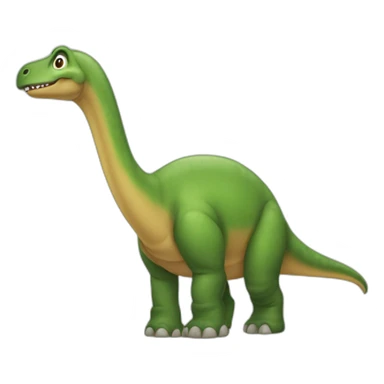 Brontosaurus down sticker