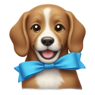 Happy Cinnamorol With A Blue Bow sticker