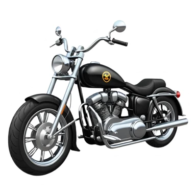 Tandem axle motorcycle (two wheels one in front of the other) sticker