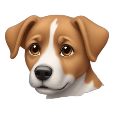 Un chiot et sa mere sticker