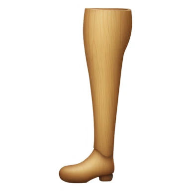 wooden leg sticker