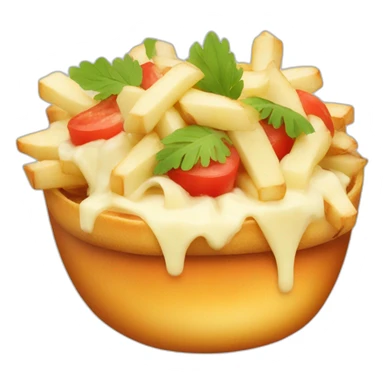 Poutine ating pasteque sticker