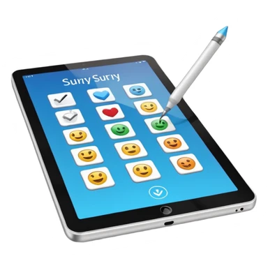 Digital survey sticker