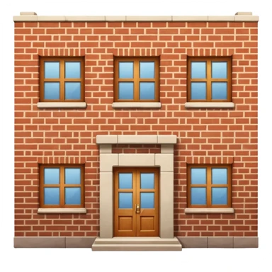 Русская кирпичная панелька в виде куба sticker