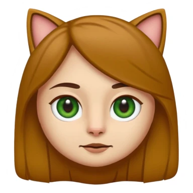 Crea un emoji donde salga un chico de pelo moreno con los ojos claros, una chica de pelo morena con los ojos marrones claros y UN gato europeo comun de pelaje marron oscuro y ojos verde claro, quiero que se esten abrazando el chico y la chica, y el gato este en el medio de los dos sticker