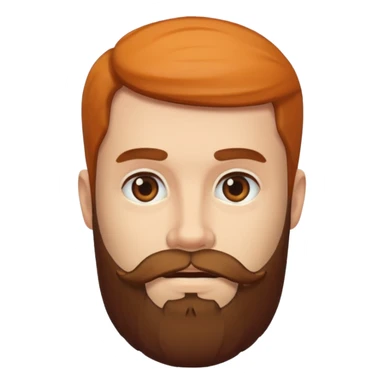 portrait of a bearded male sticker