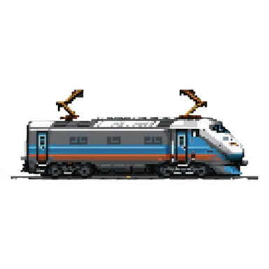 electric Amtrak locomotive, side view sticker