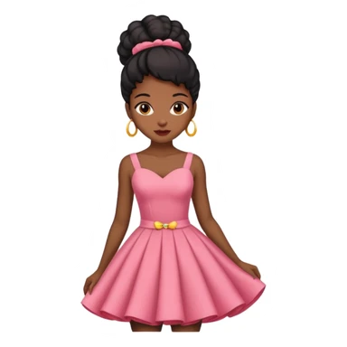 Coquette black girl sticker