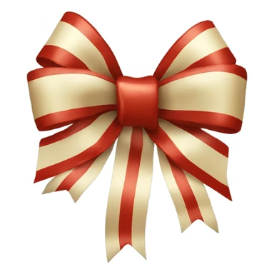 Decorative Christmas bow sticker