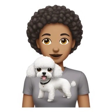 Me and my French poodle  sticker