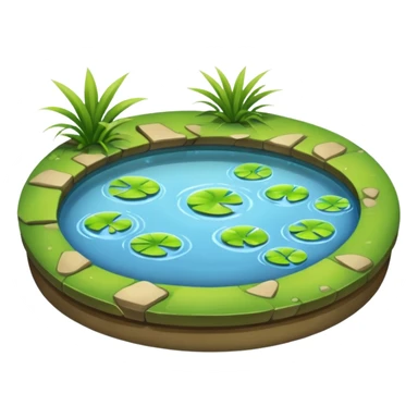 water pond sticker