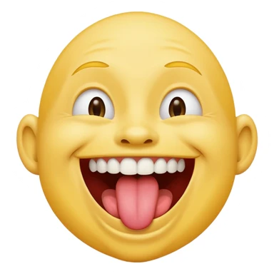 aku mau emoji orang ketawa sambil menjulurkan lidah sticker