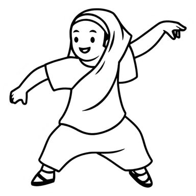 Worship dancer sticker