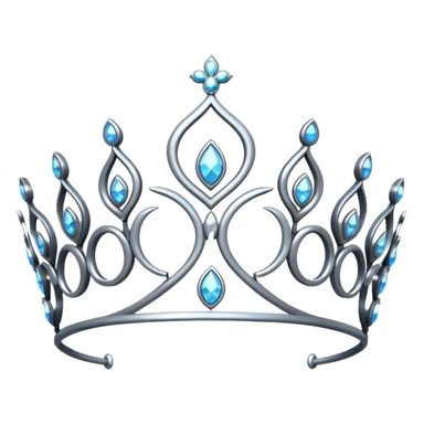 tiara with sparkles sticker