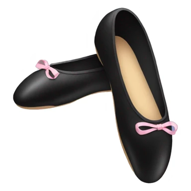 black ballet shoe sticker