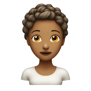 young woman, mother, stressed.. with highlights on her head sticker