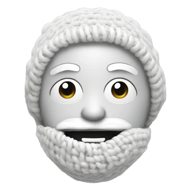 White crochet sticker