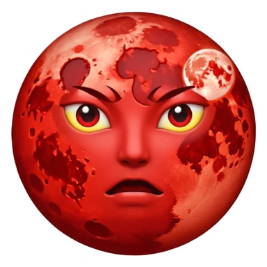 Blood moon sticker