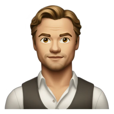 Actor Leonardo Di Caprio real sticker
