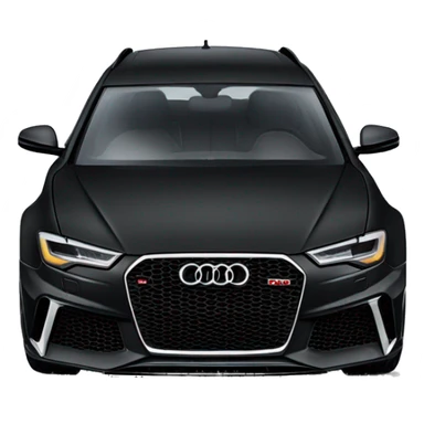 black audi rs6 sticker