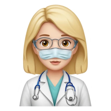 young female doctor emoji sticker