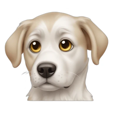 Cachorro corrente outro e galinha sticker