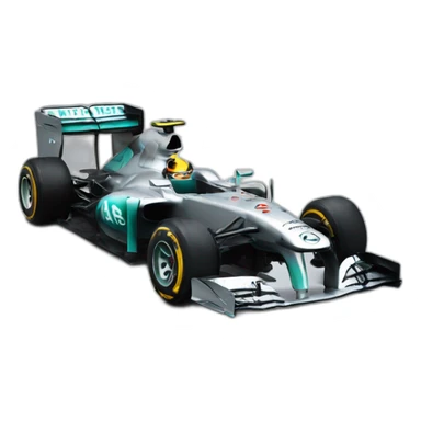 voiture F1 mercedes sticker