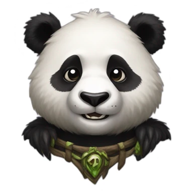 panda world of warcraft sticker