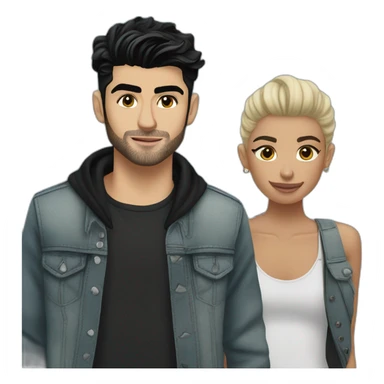 Zayn Malik with milj sticker
