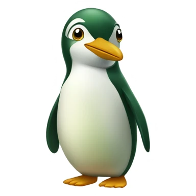 green pinguin sticker