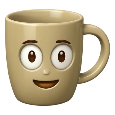 Cinematic Realistic Khaki Coffee Mug sticker