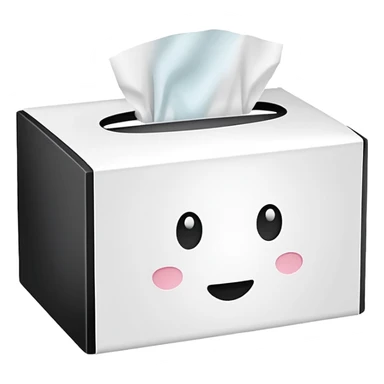 tissue box sticker