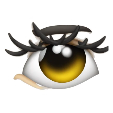 Batting eyelashes sticker