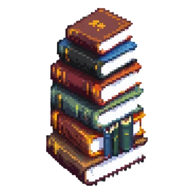 stack of books for students sticker