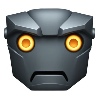 dark iron furnace robot head sticker