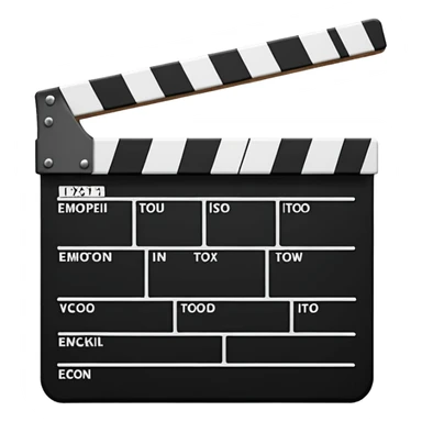 video cine claqueta sticker