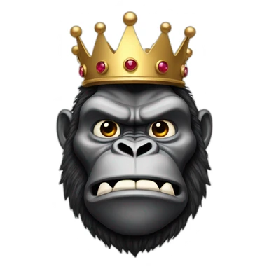 King Kong with crown sticker