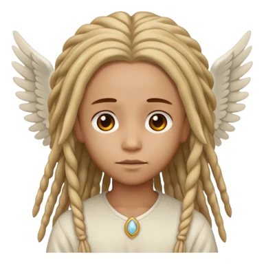 angel con rastas sticker