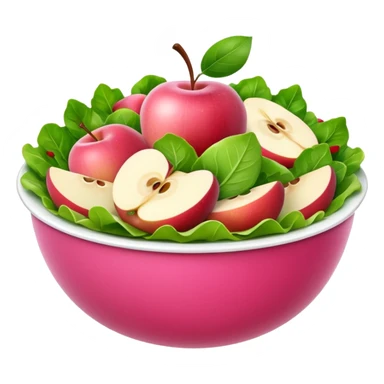 salad pink variation 1, apple style emoji sticker