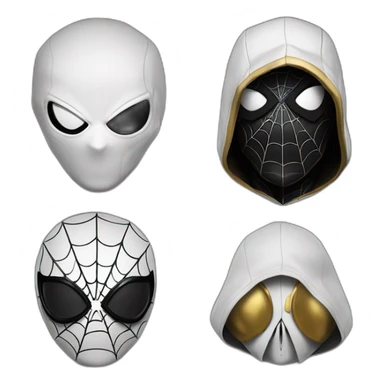 spider man déguiser en assassin's creed noir et doré sticker