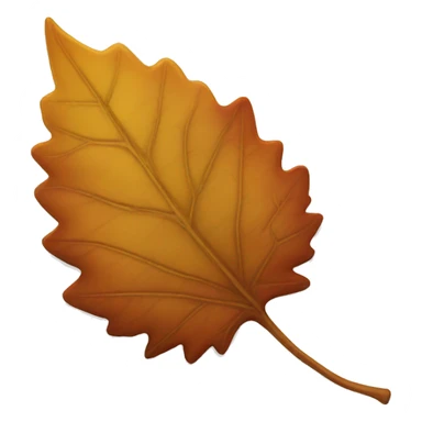 Fall leaf sticker